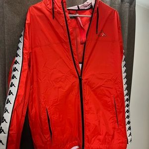 Kappa Orange rain jacket / windbreaker